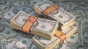 Photograph of bundles of paper money