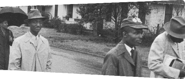 Thousands of African Americans walked to work during the Montgomery bus boycott.