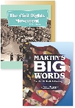 Illustration of title pages for “The Civil Rights Movement” and “Martin's Big Words”