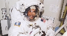 Photograph of an astronaut in a spacesuit