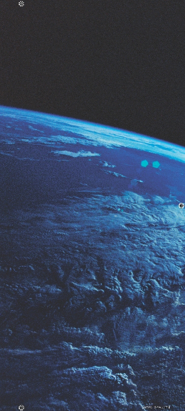 Photograph of Earth in space