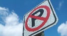 Photograph of a “no parking” sign