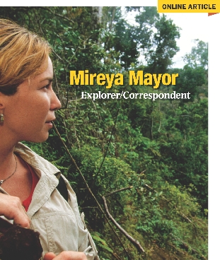 Selection 3 title page, “Mireya Mayor, Explorer/Correspondent”