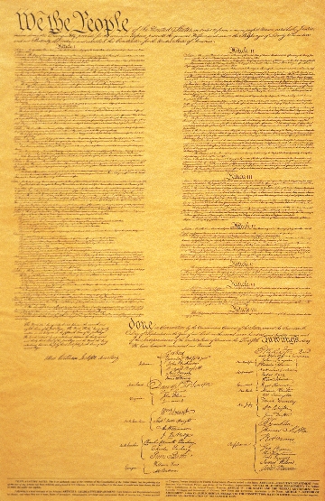 Photograph of the U.S. Constitution