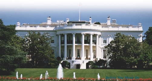 The President leads the government from his office in the White House.