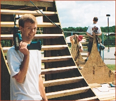 Students in Burnsville, Minnesota helped construct a public skateboard park.