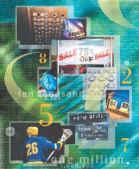 Photograph of a collage showing everyday uses of numbers