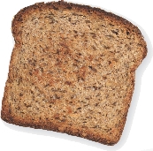 Photograph of a slice of bread