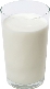 Photograph of a glass of milk