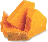 Photograph of cheddar cheese