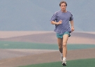 Photograph of a man running