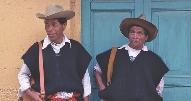 Photograph of two Maya men today