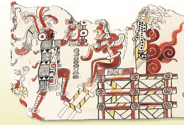 The Maya created paintings called murals.