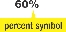 percent symbol