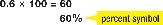 percent symbol