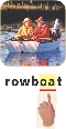 Photograph of rowbaot with word “rowboat” below with “oa” underlined. A finger points to “oa.”