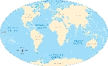 Illustration of a world map showing continents and oceans