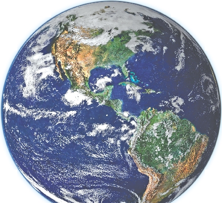 Most of Earth’s surface is covered by water.