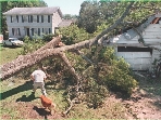 Wind damage from Hurricane Floyd, 1999