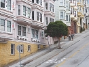 Photograph of a steep street in San Francisco