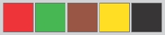 illustration of the colors red, green, brown, yellow, and black