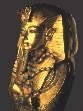 Photograph of King Tut's golden mask.