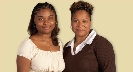 Photograph of a teenage girl and her mother.