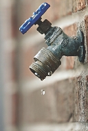 A leaky faucet wastes a huge amount of water.