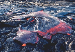 Cooling lava forms rock. That is how the Hawaiian Islands developed.