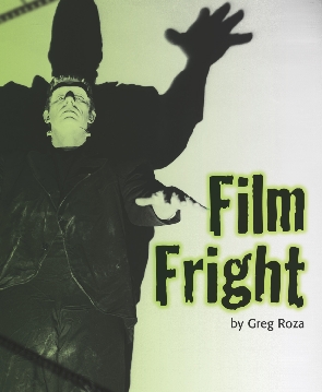Photograph of Frankenstein on the cover of the selection “Film Fright”
