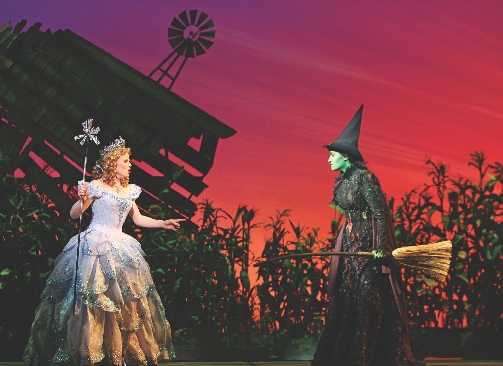 The play Wicked is based on the characters of the Wicked Witch and the Good Witch from the book The Wizard of Oz by L. Frank Baum.