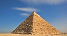 Photograph of an Egyptian pyramid