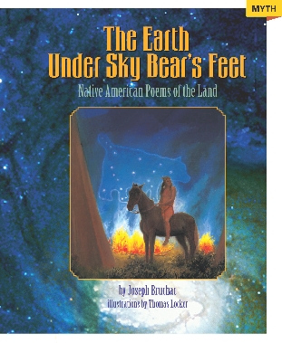 Illustration of the title page from the selection “The Earth Under Sky Bear's Feet”