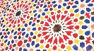 Photograph of a design made from colorful tiles